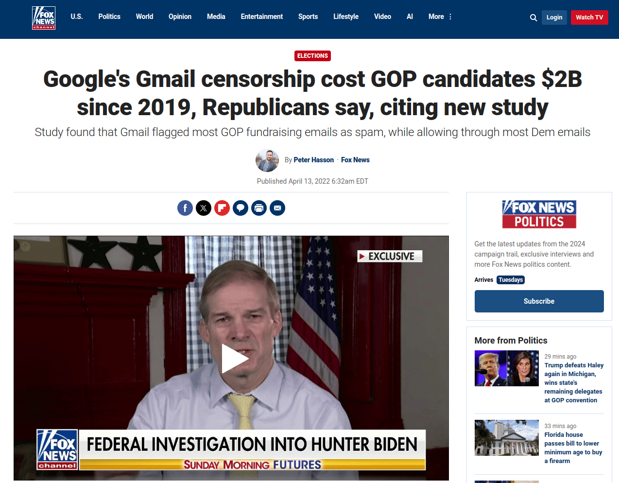 Gmail censorship